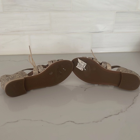 Nurture Gladiator Tan Snakeskin Strappy Sandals Size 6.5 - Picture 5 of 5